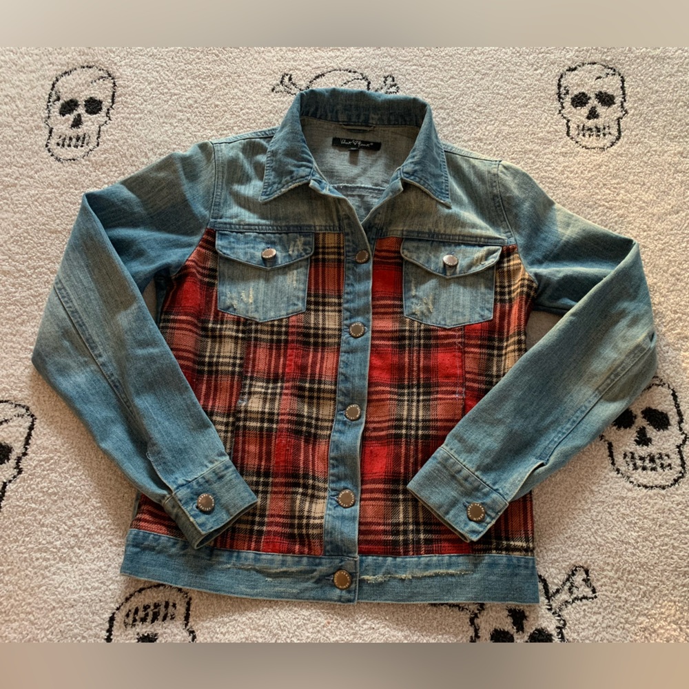 Denim & Plaid Jacket